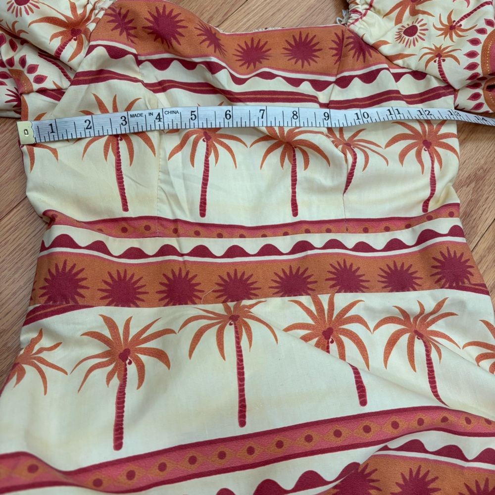Tropical Print Cotton Blend Maxi Dress - Picture 10 of 11